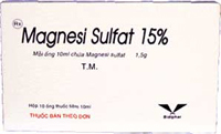 Dung dịch điều chỉnh nước điện giải và cân bằng Acid-Base Magnesi sulfat 15%