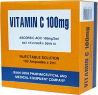 Khoáng chất và Vitamin Vitamin C 100mg/2ml