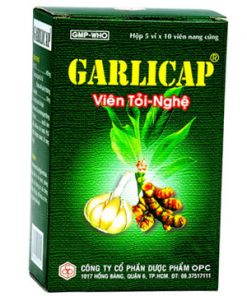 Thuốc Garlicap viên tỏi nghệ